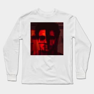 POSSESSED Dark Aesthetic Creepy Halloween Portrait Long Sleeve T-Shirt